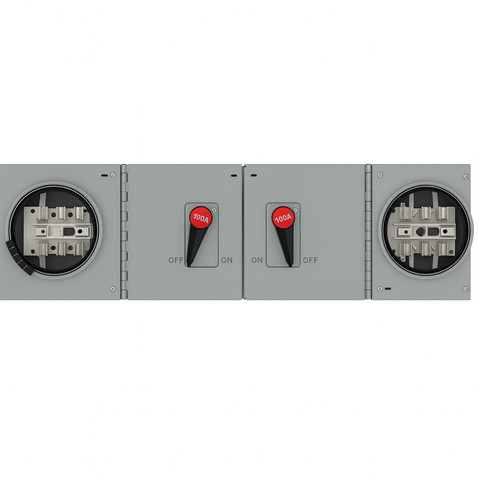 Federal Pioneer MQS71136S – 100A/100A, 600V, 3-Pole Twin Fusible Meter Switch – MQS7 Series