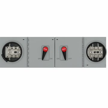 Federal Pioneer MQS71136S – 100A/100A, 600V, 3-Pole Twin Fusible Meter Switch – MQS7 Series