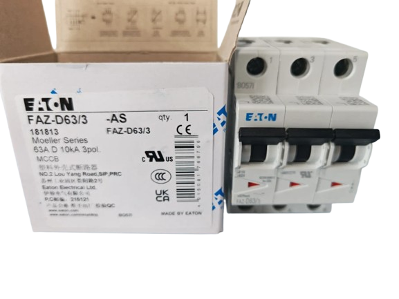 Eaton FAZ-D63 3N 63 Amp 480 Volt Molded Case Circuit Breaker - Circuit Breakers